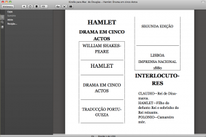 Hamlet no Kindle