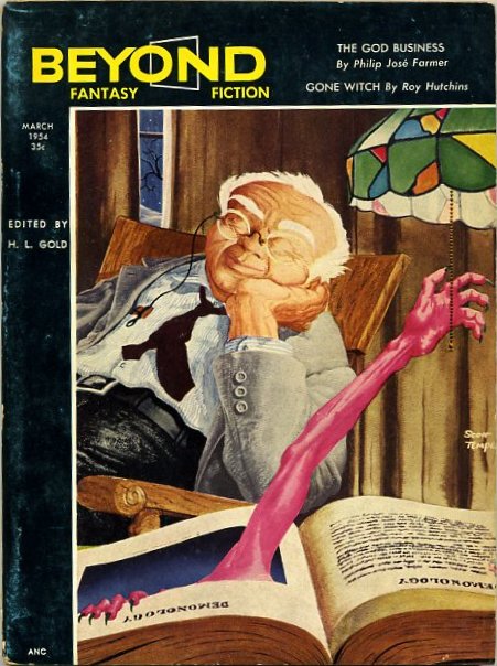 Cover of March 1954 issue of Beyond Fantasy Fiction