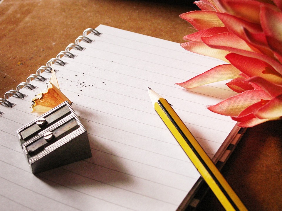 pencil-notebook-flower