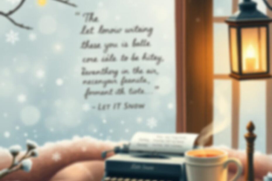 Frases do Livro Deixe a Neve Cair