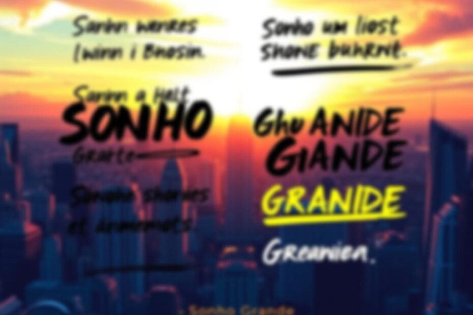Frases do Livro Sonho Grande