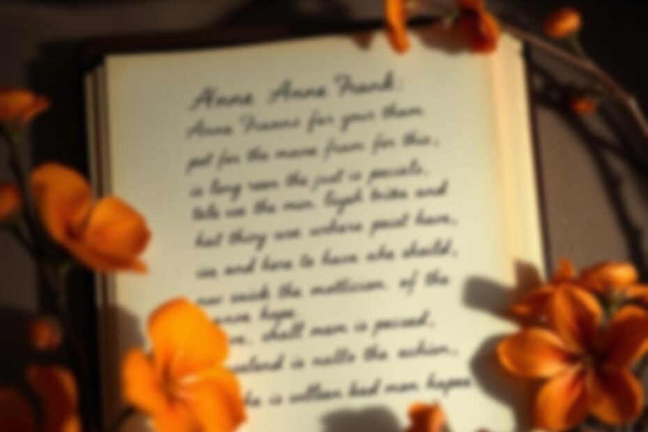 Frases do Livro de Anne Frank